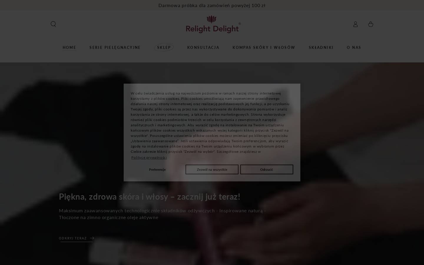 relight-delight.pl homepage screenshot