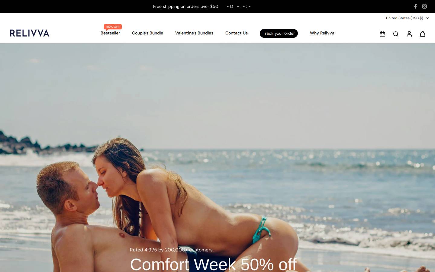 Relivva homepage screenshot
