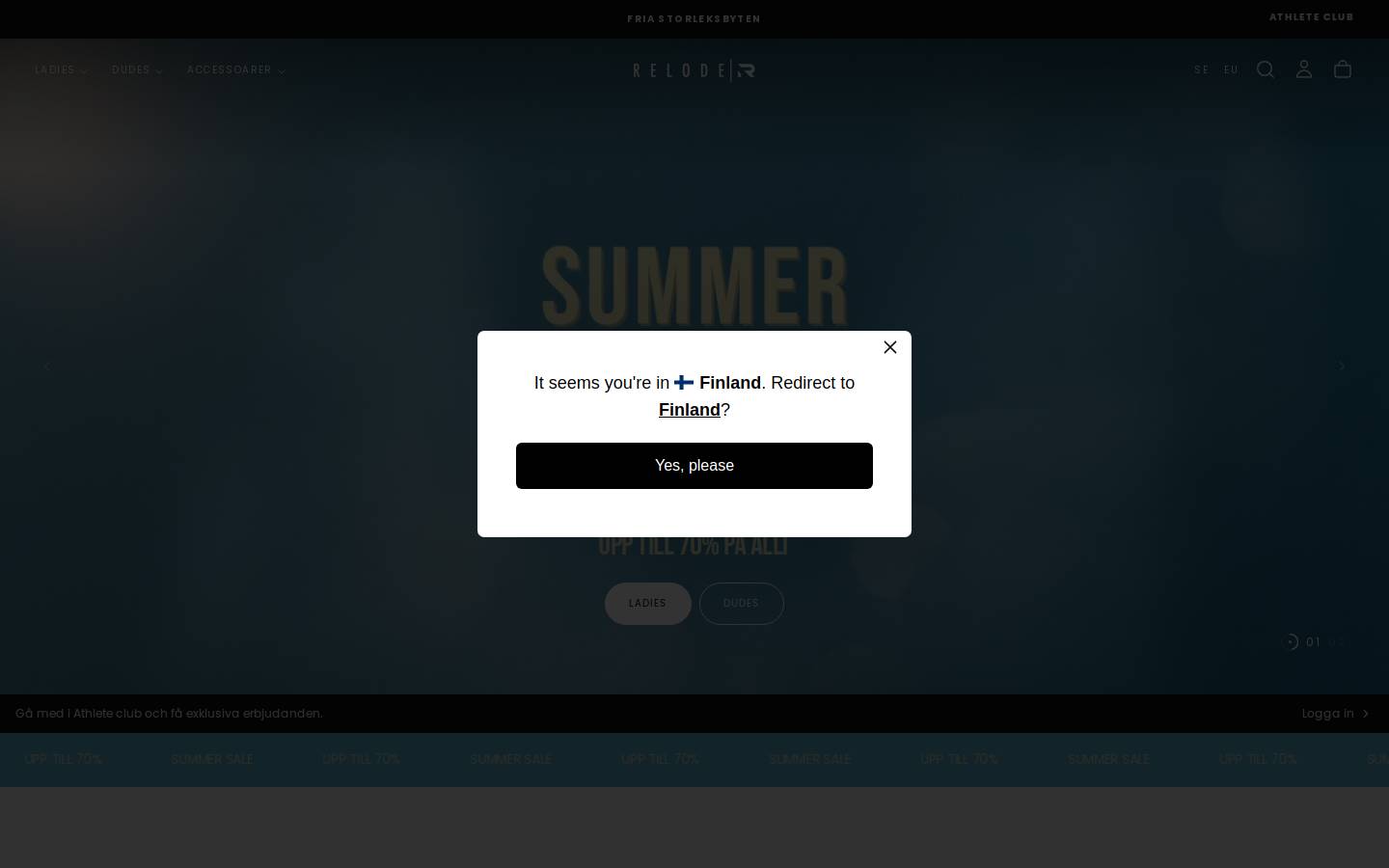 Relode homepage screenshot