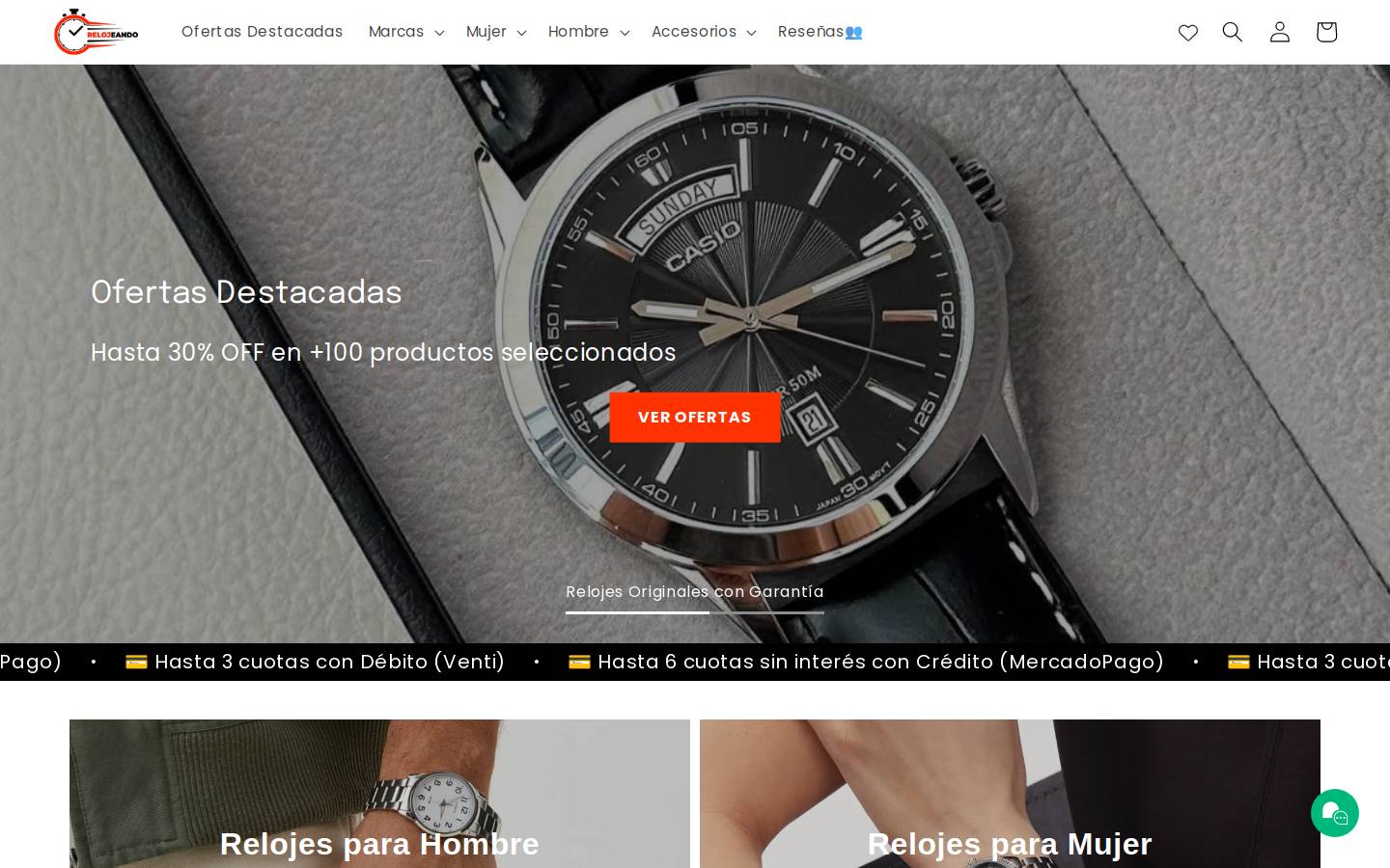 relojeando.cl homepage screenshot