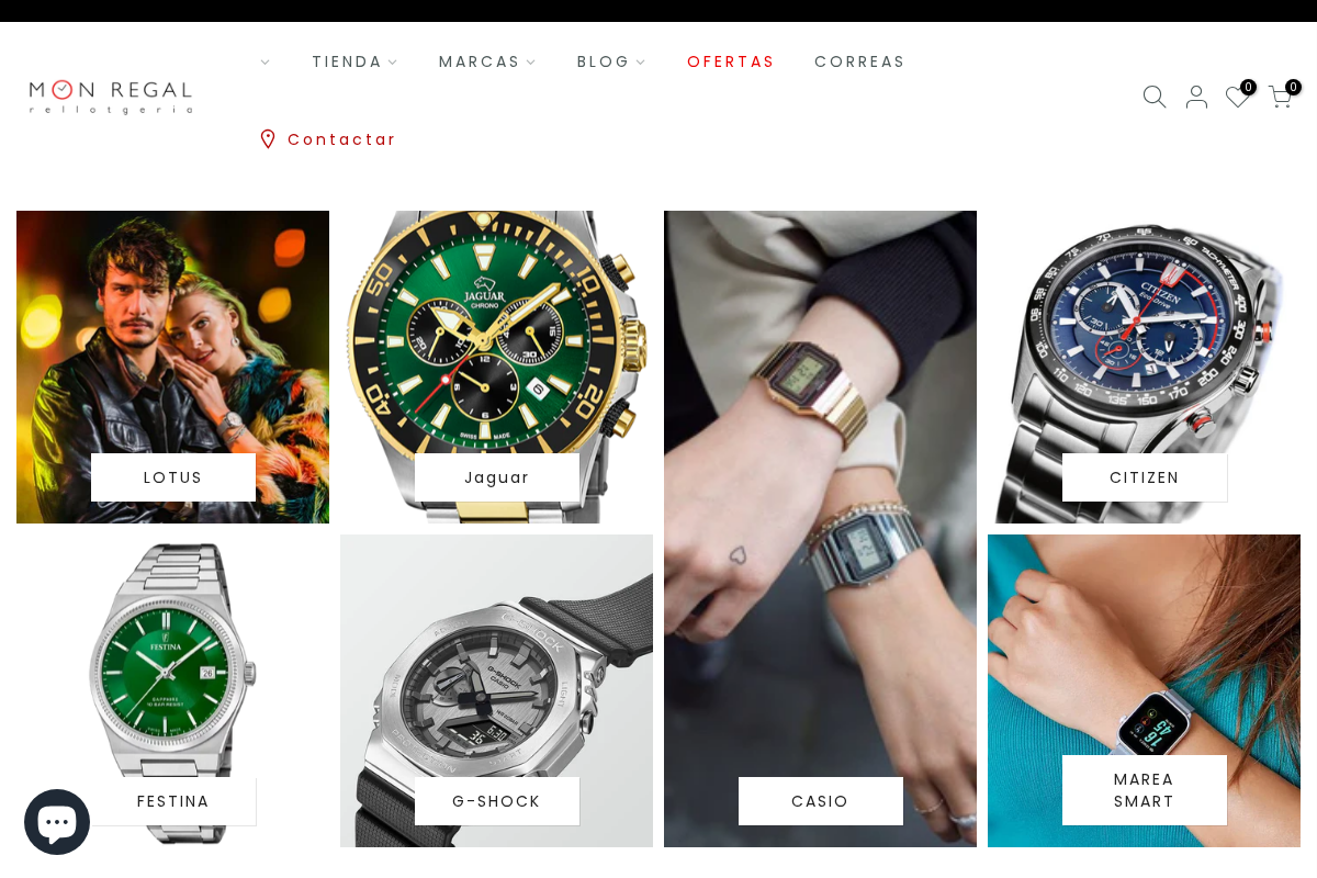 Relojería Mon Regal homepage screenshot