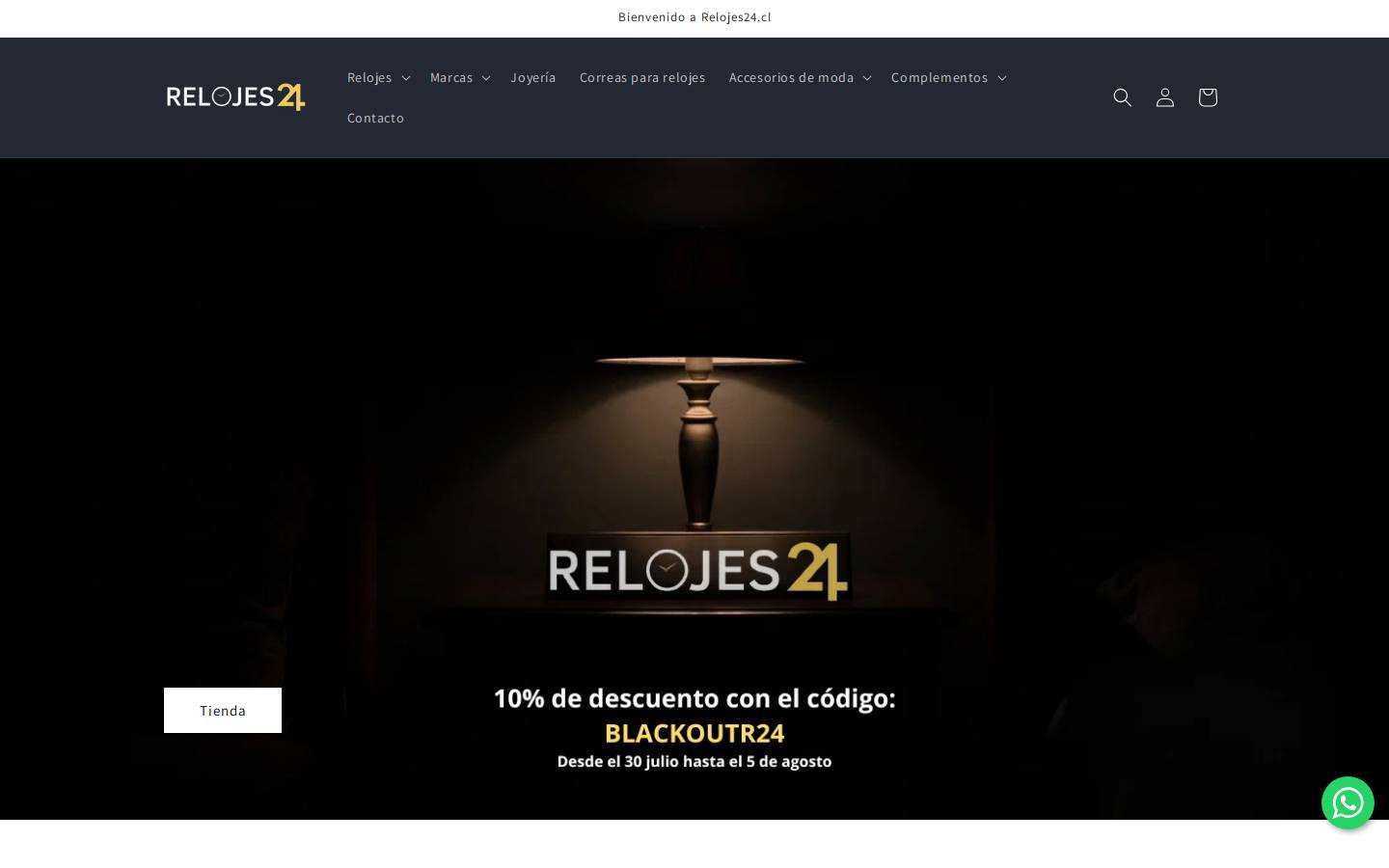 relojes24.cl homepage screenshot