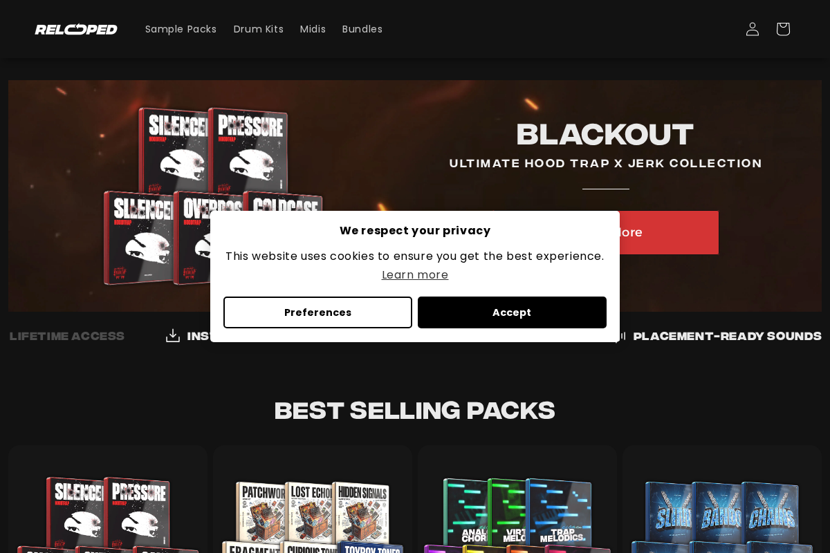 Relooped homepage screenshot