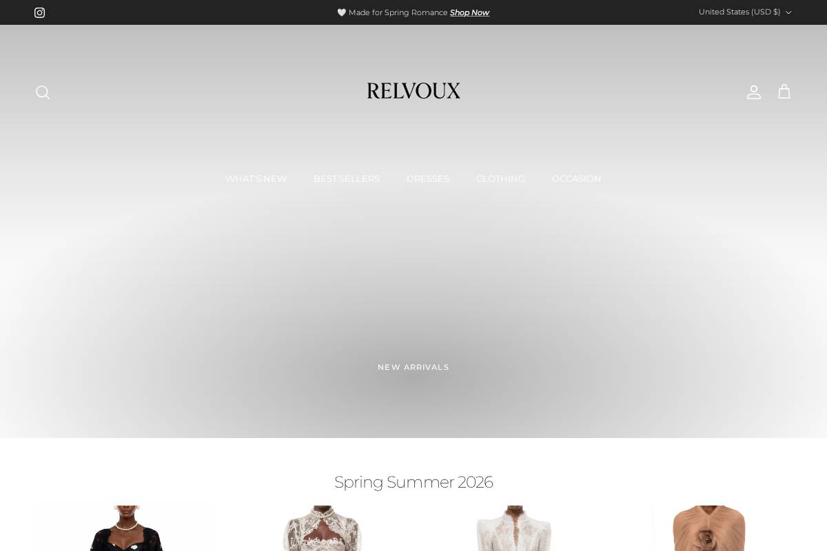 Relvoux homepage screenshot
