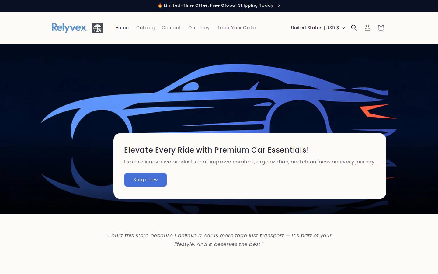 relyvex.com homepage screenshot