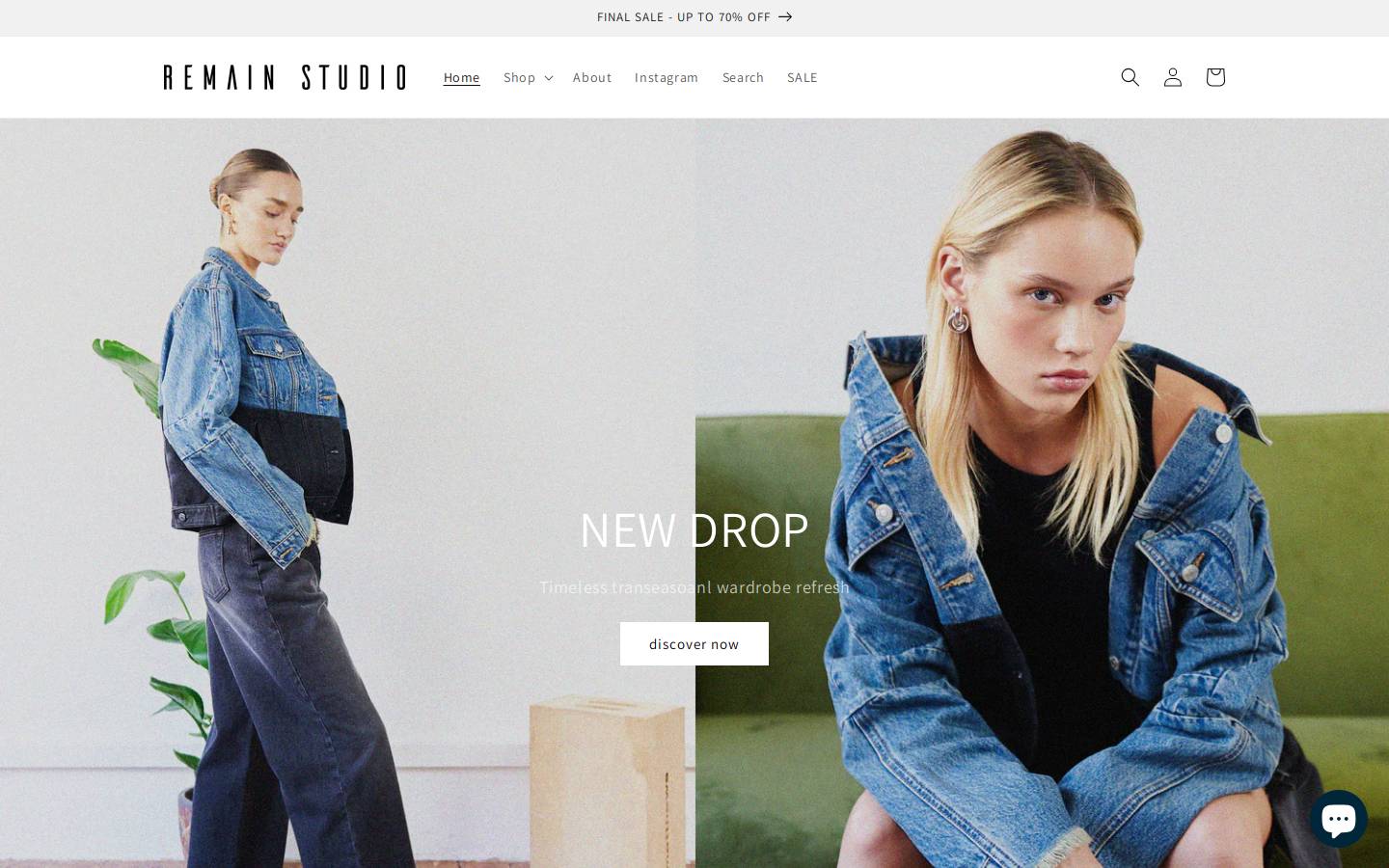 remain-studio.com homepage screenshot