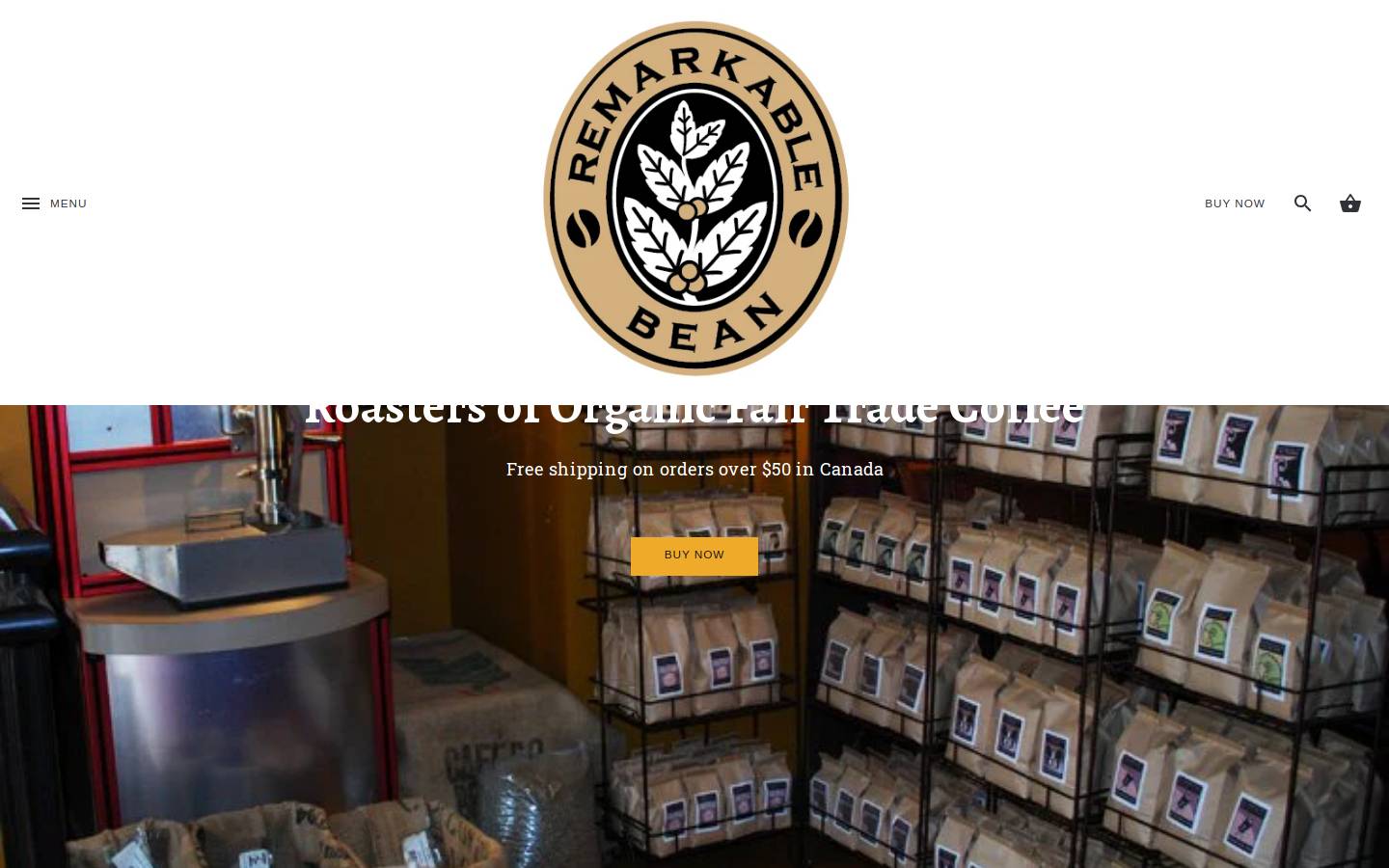 remarkablebean.com homepage screenshot