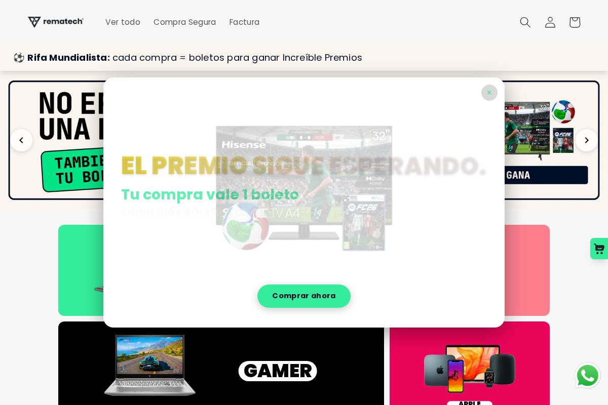 rematech.mx homepage screenshot