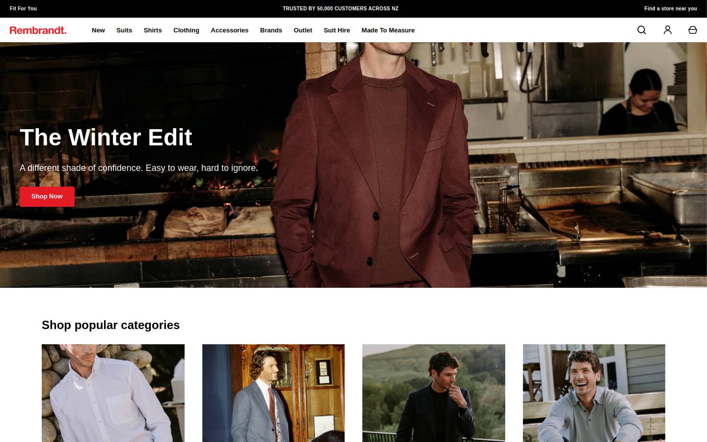 rembrandt.co.nz homepage screenshot