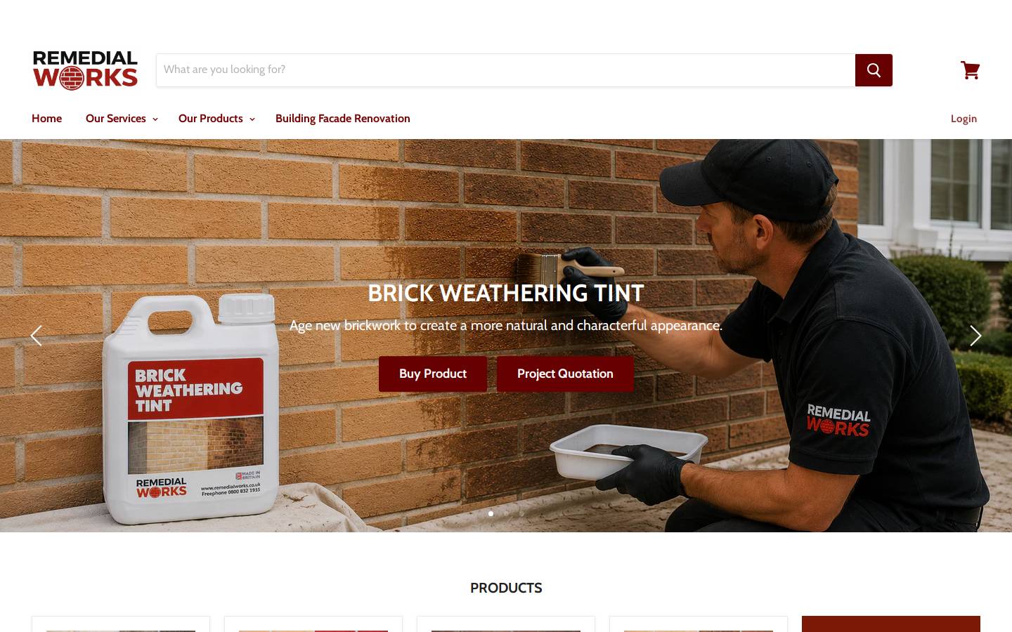 remedial.shop homepage screenshot