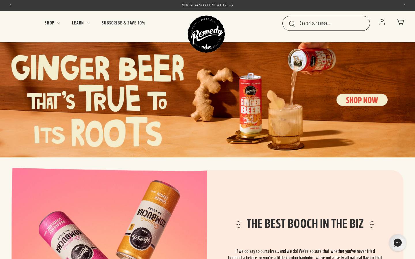 remedydrinks.com homepage screenshot
