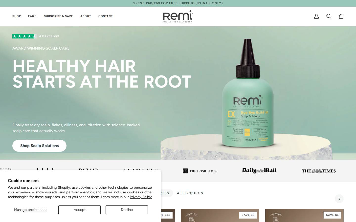 remi.ie homepage screenshot