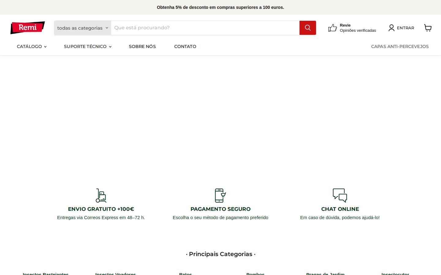 remihogar.pt homepage screenshot