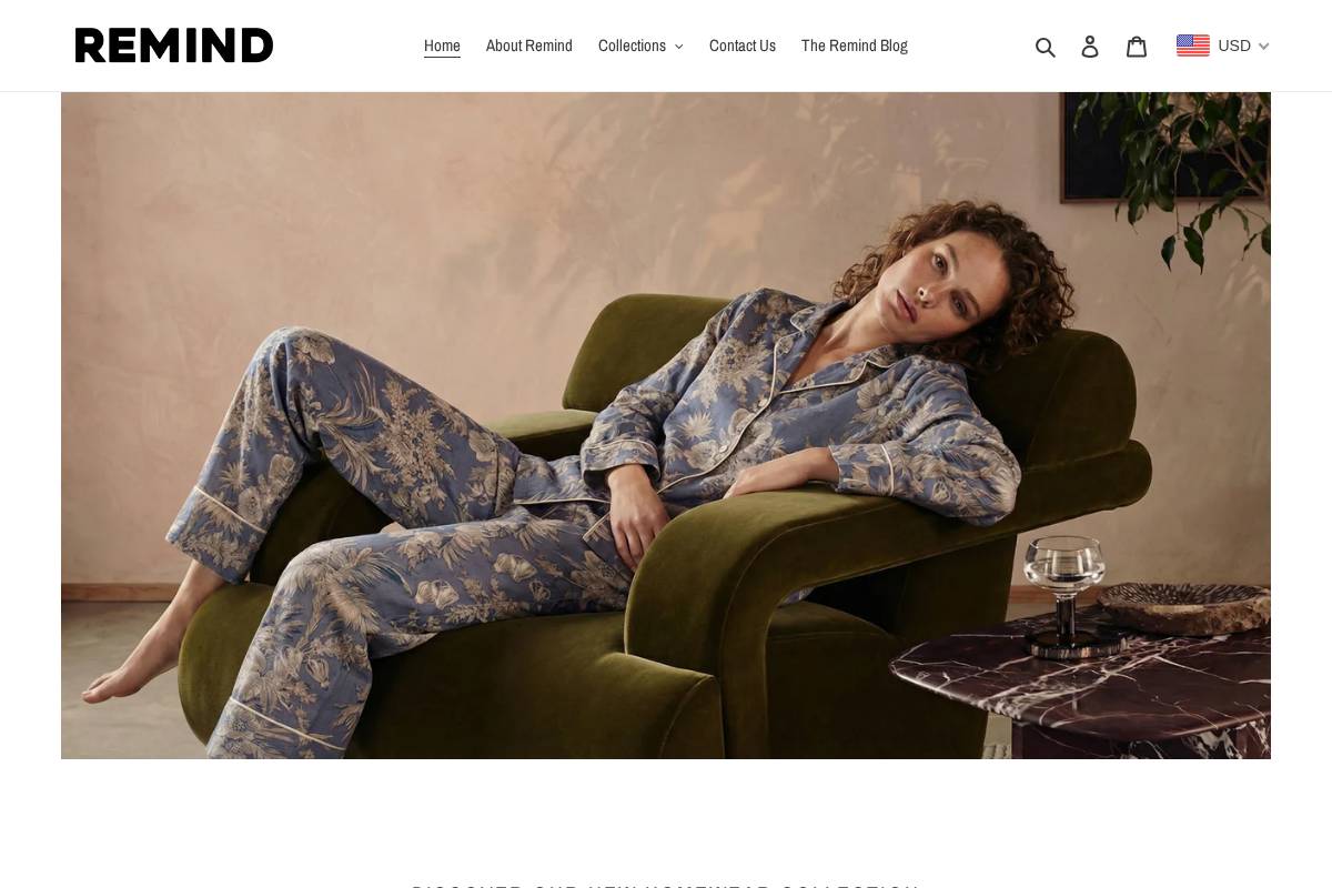 remind-collection.com homepage screenshot