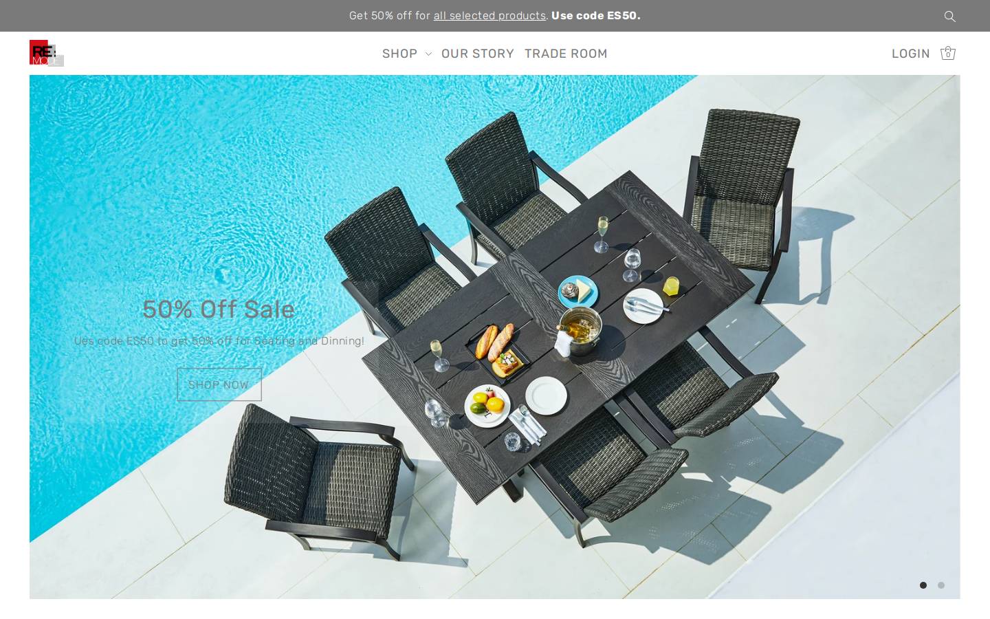remodeshop.com homepage screenshot