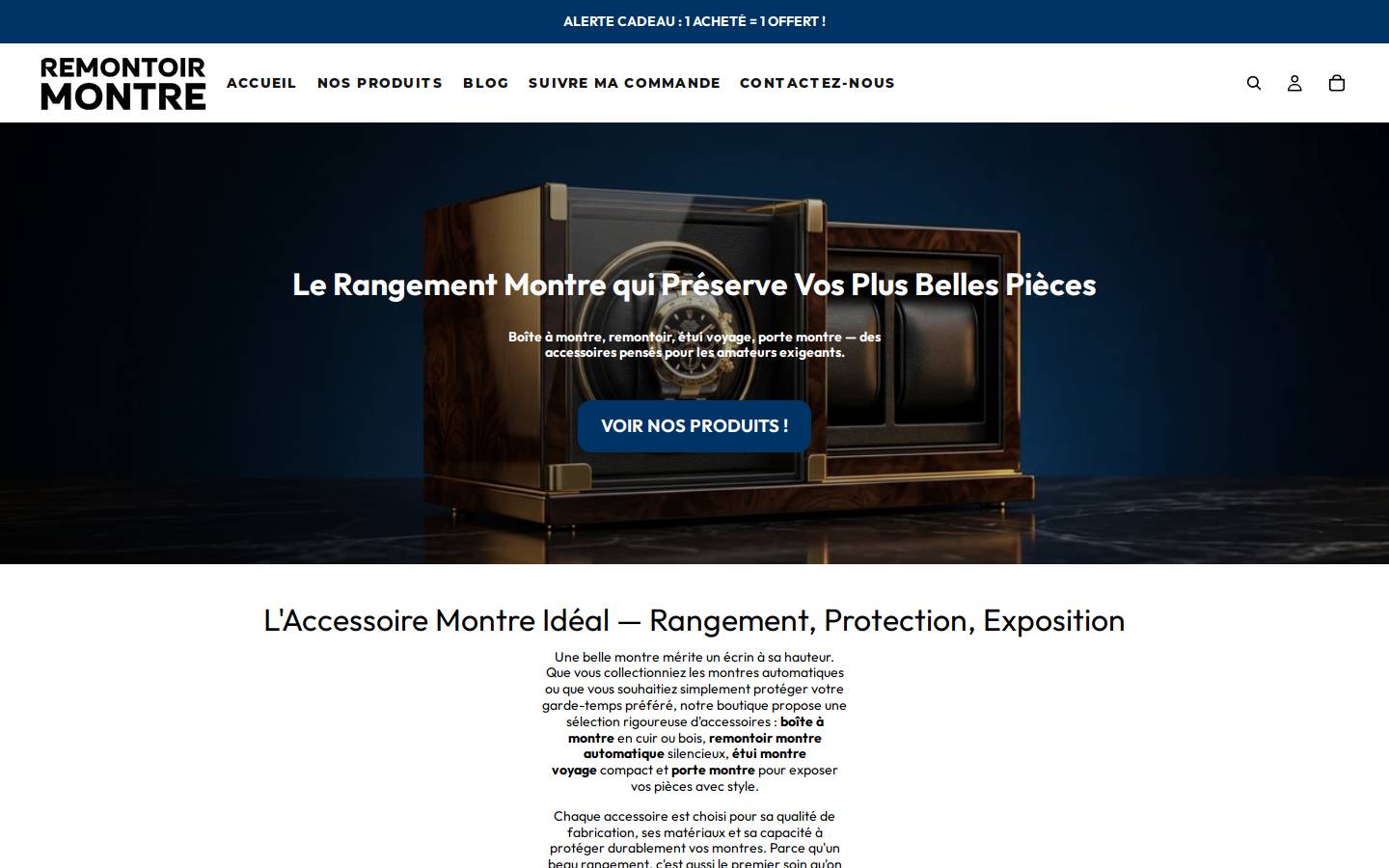 remontoirmontre.com homepage screenshot