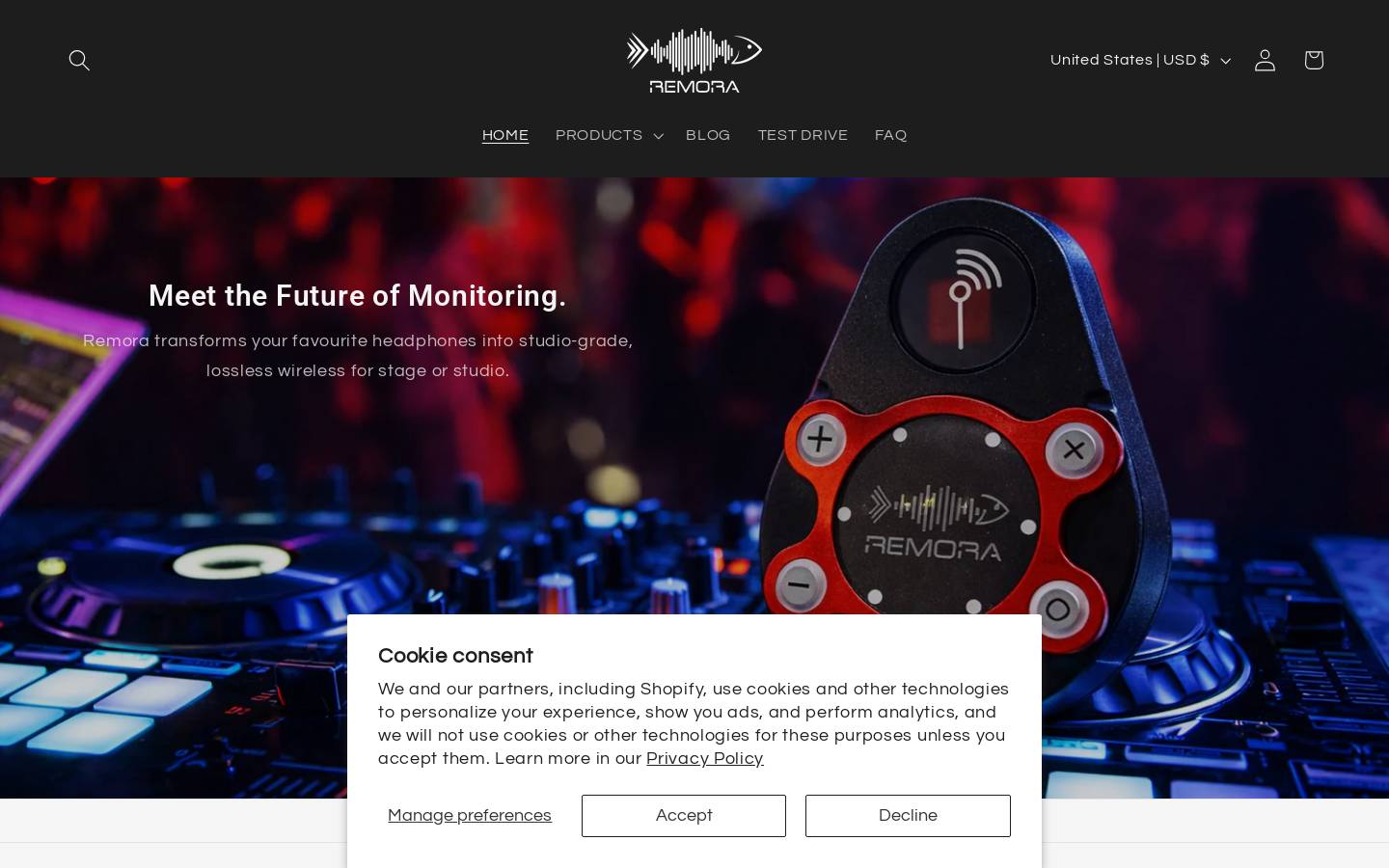 remora.pro homepage screenshot