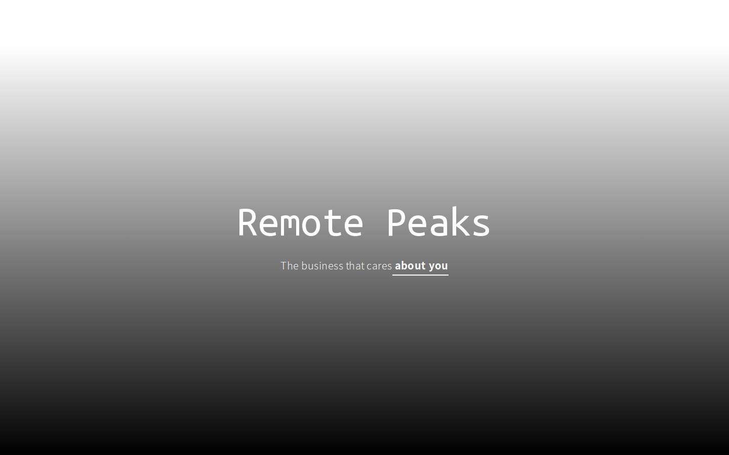 remotepeaks.com homepage screenshot
