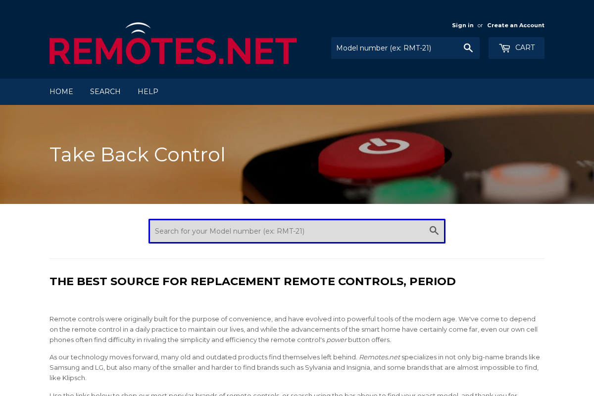 Remotes.com homepage screenshot