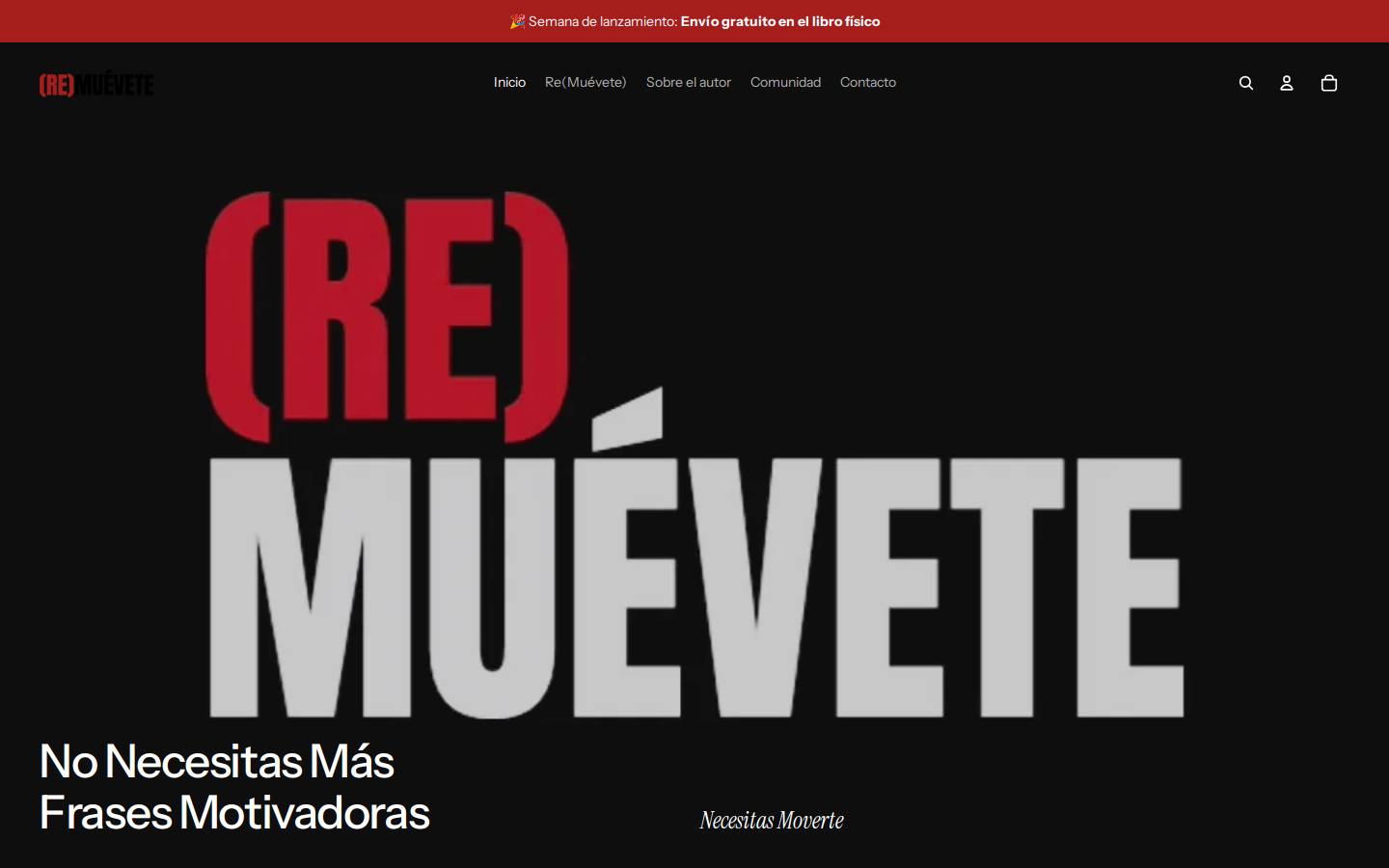 remuevete.com homepage screenshot