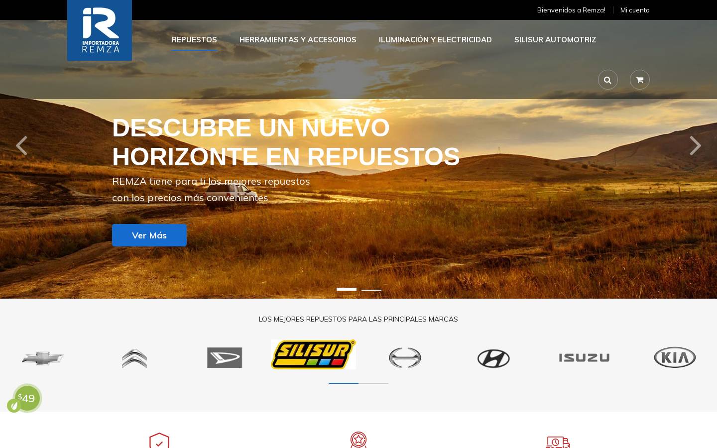 remza.cl homepage screenshot