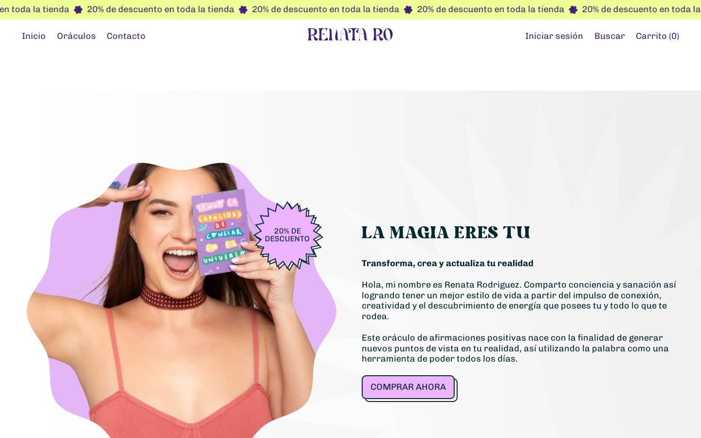renafirmaciones.com homepage screenshot