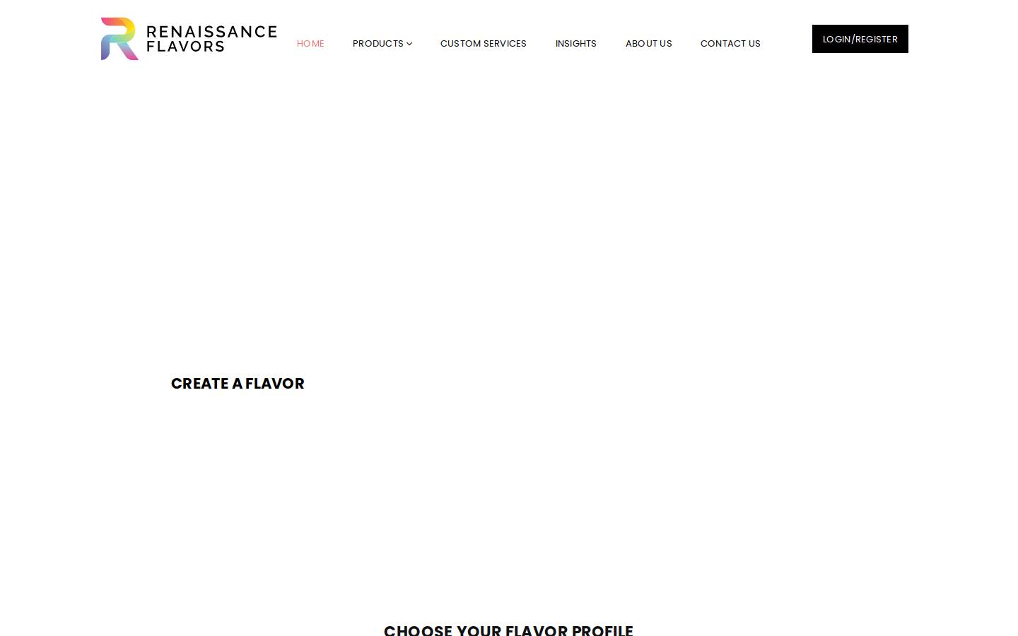 renaissanceflavors.com homepage screenshot
