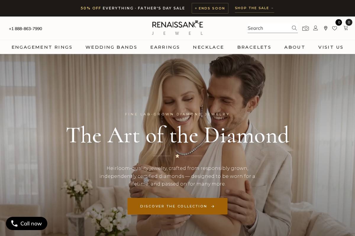 Renaissancejewel homepage screenshot