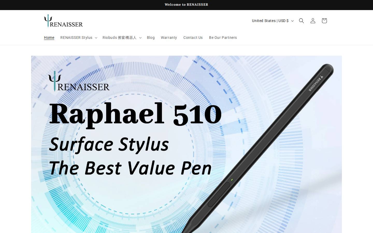 renaisser.com homepage screenshot