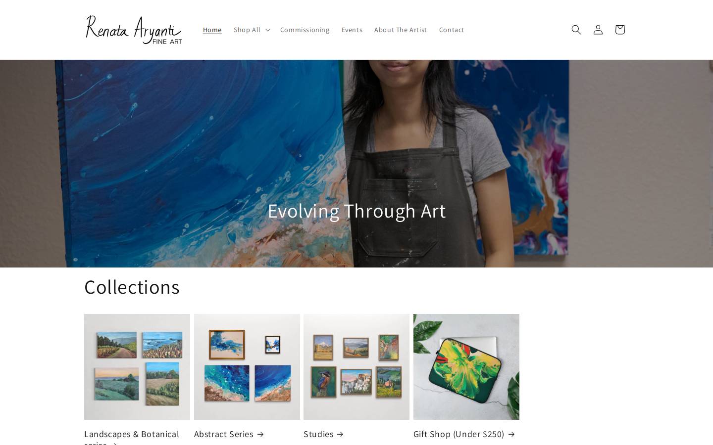 renataaryanti.com homepage screenshot