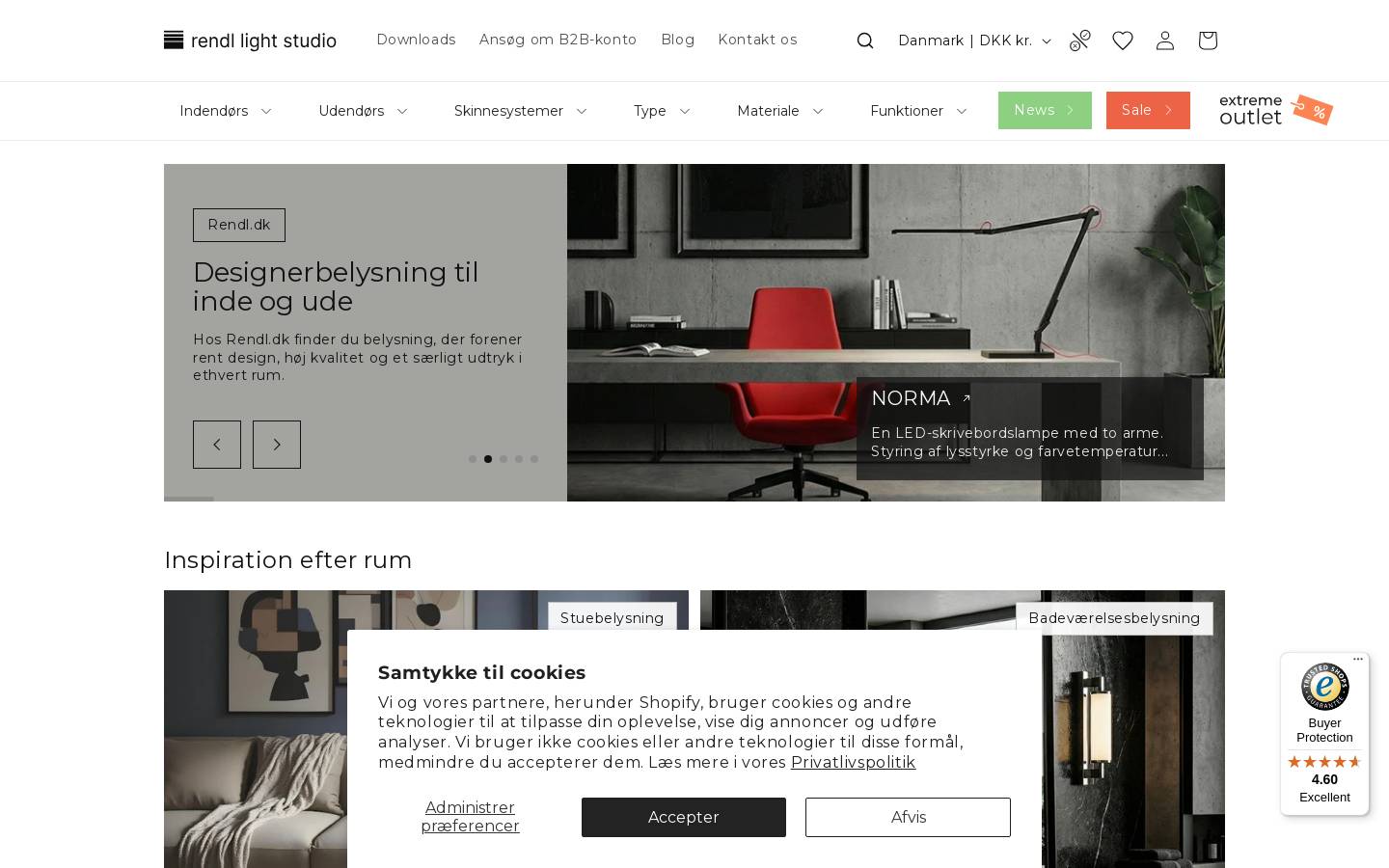 Rendl homepage screenshot