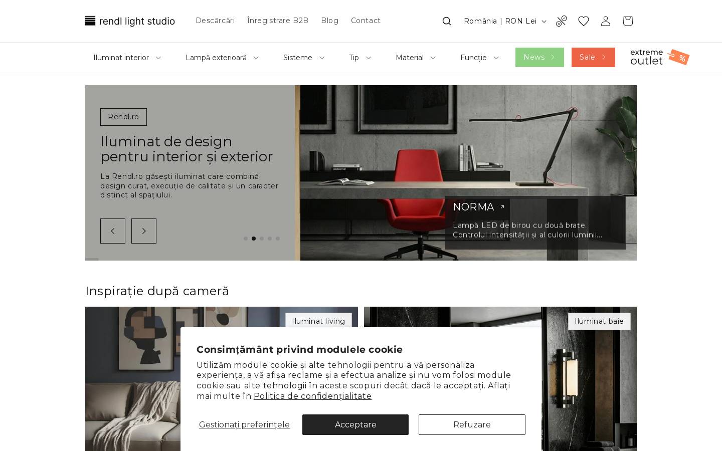 rendl.ro homepage screenshot