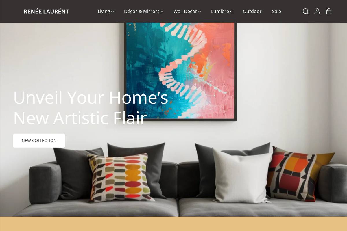 Renée Laurént homepage screenshot