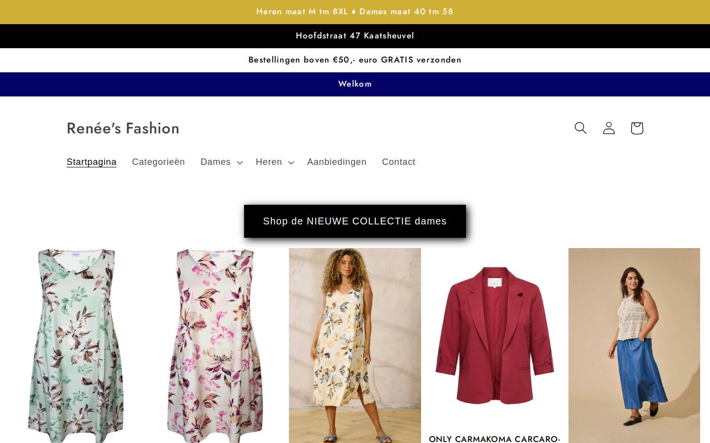 renees-fashion.com homepage screenshot