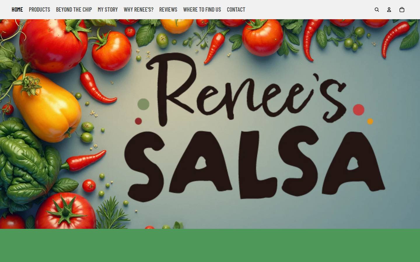reneessalsa.ca homepage screenshot