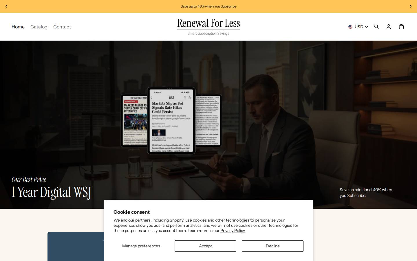 renewalforless.com homepage screenshot
