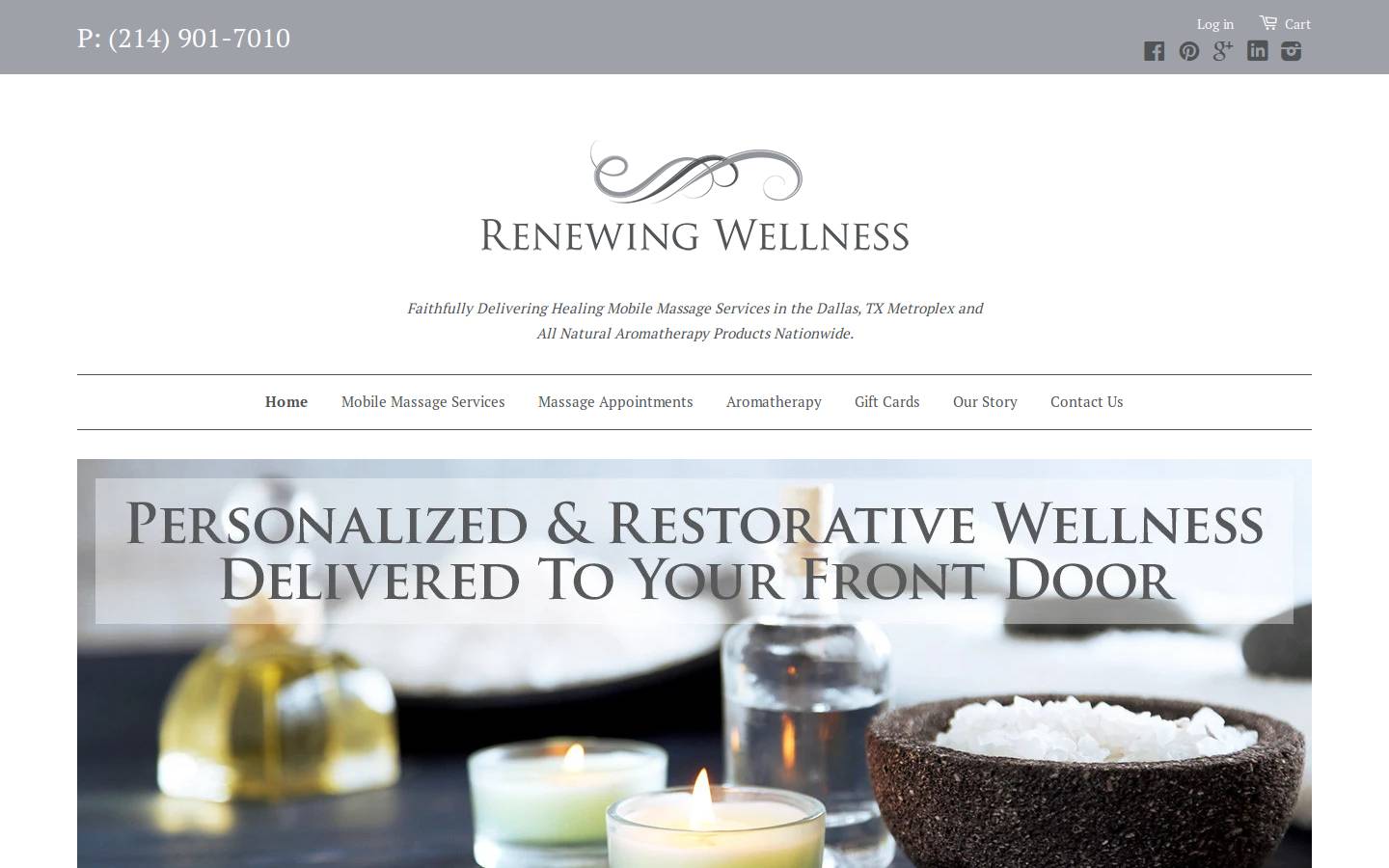 renewingwellness.net homepage screenshot