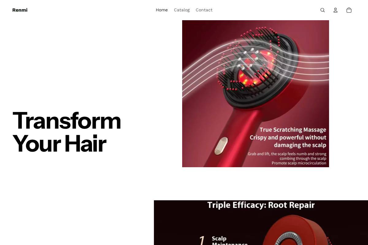 renmi.store homepage screenshot