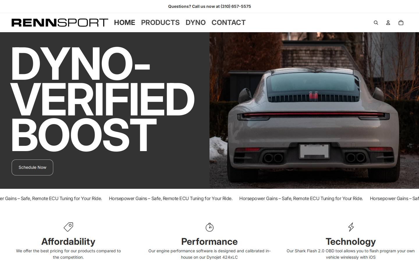 rennsport.com homepage screenshot