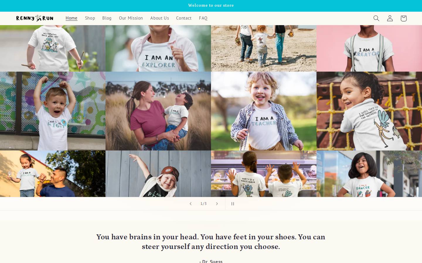 rennyrun.com homepage screenshot