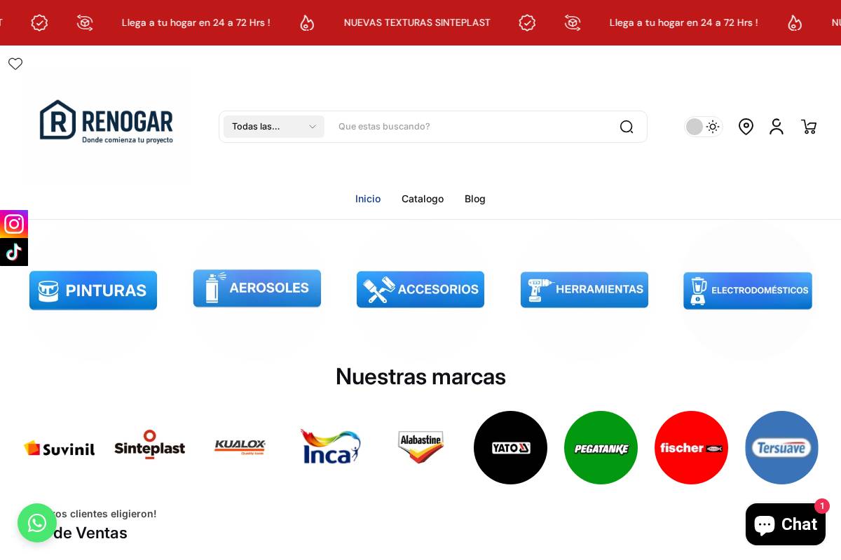 renogaruruguay.com homepage screenshot