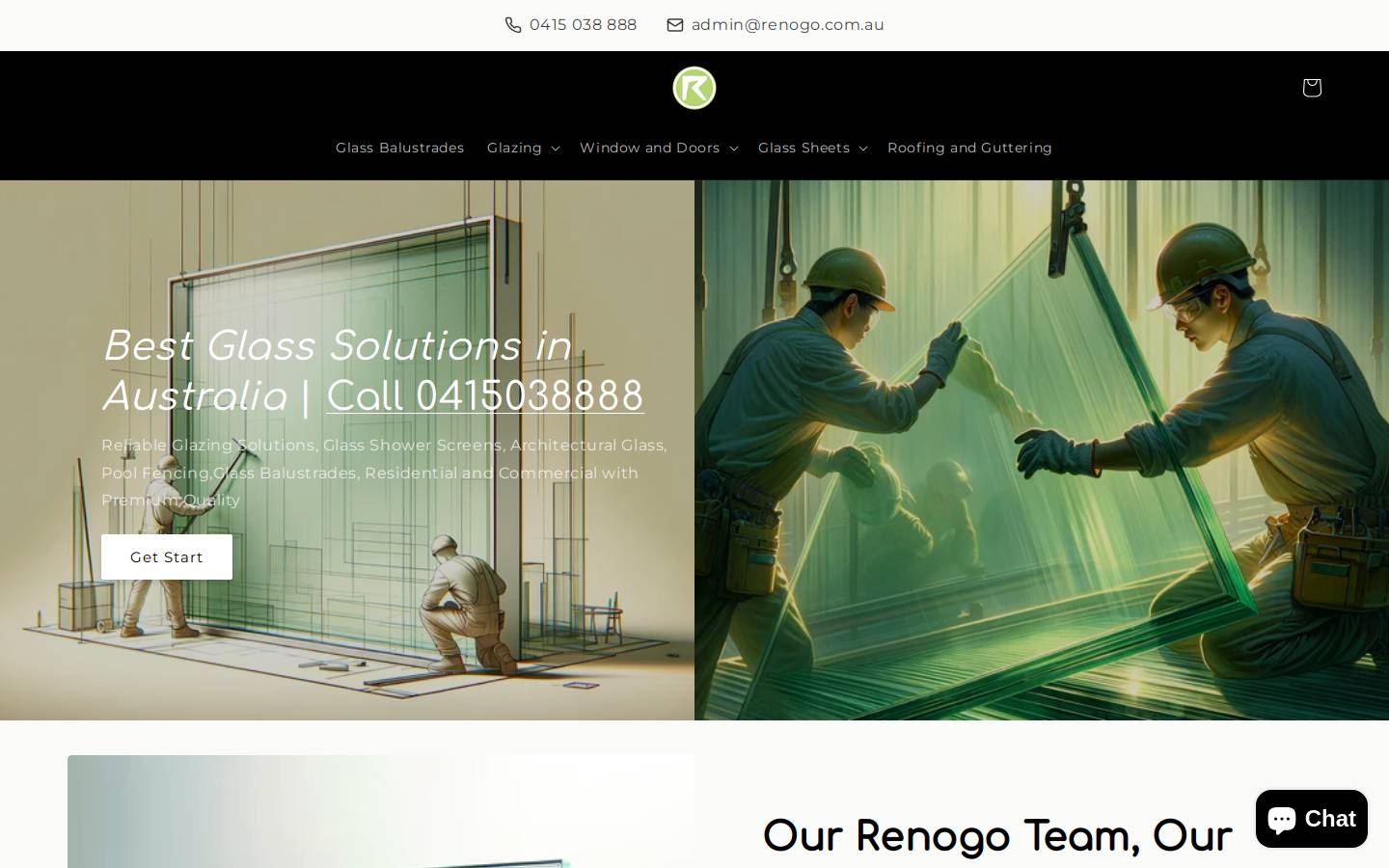 renogo.com.au homepage screenshot