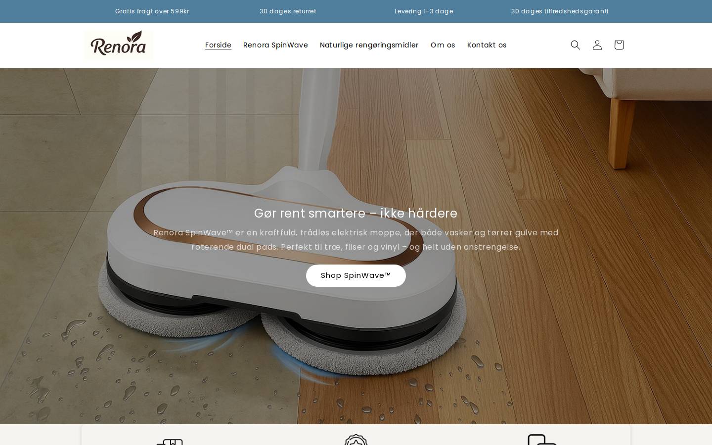 renora.dk homepage screenshot
