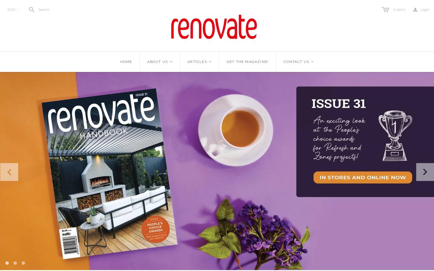 renovate-mag.com homepage screenshot