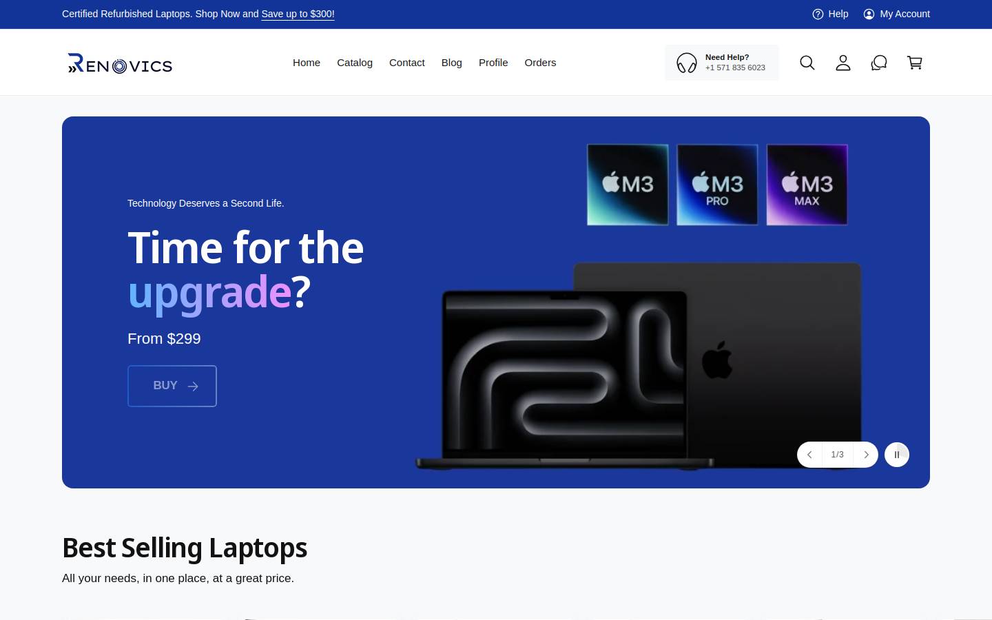 renovics.com homepage screenshot
