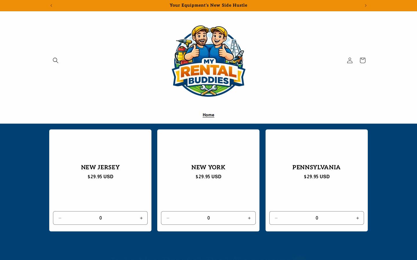 rentalbuddiesinfo.com homepage screenshot