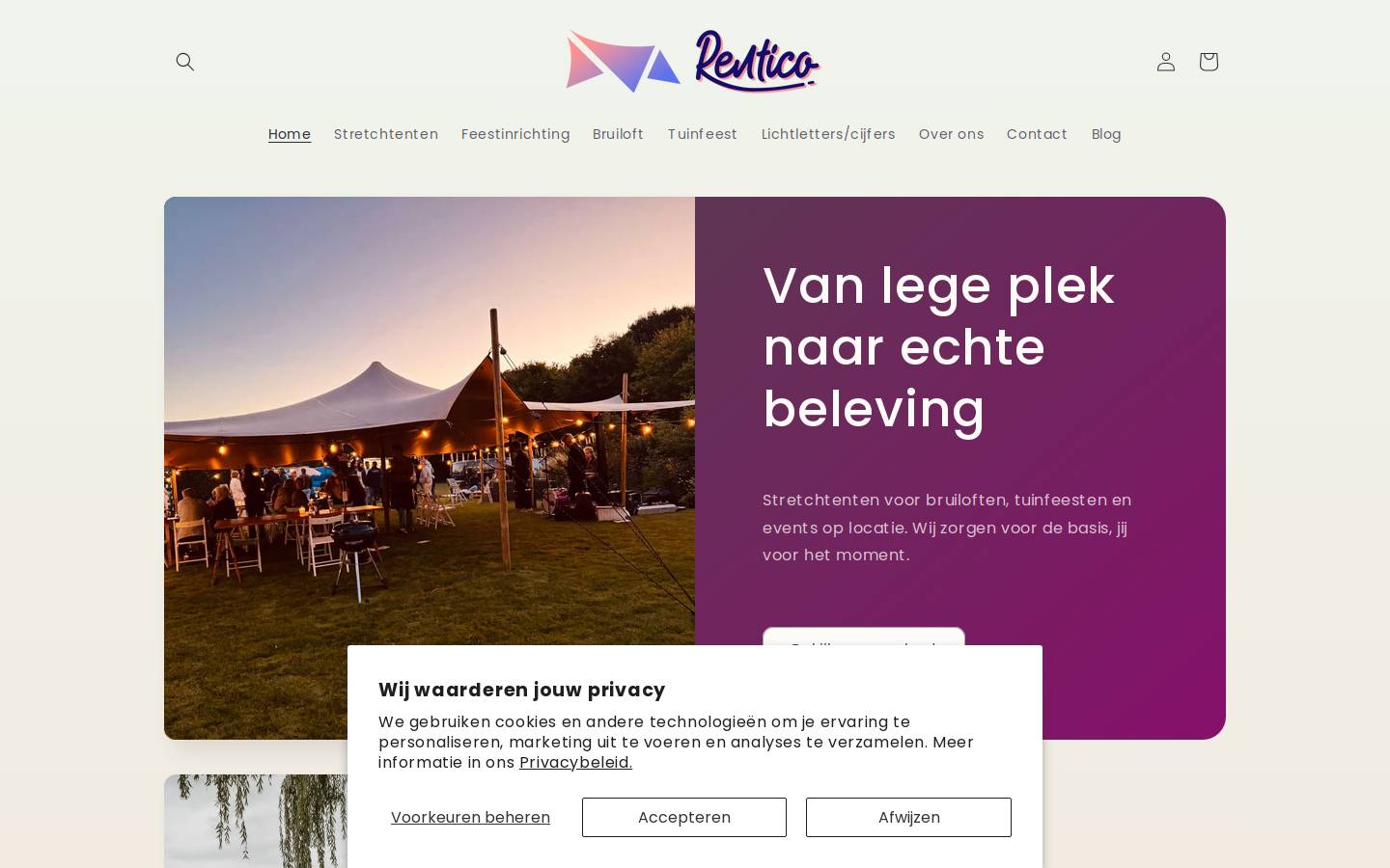 rentico.nl homepage screenshot
