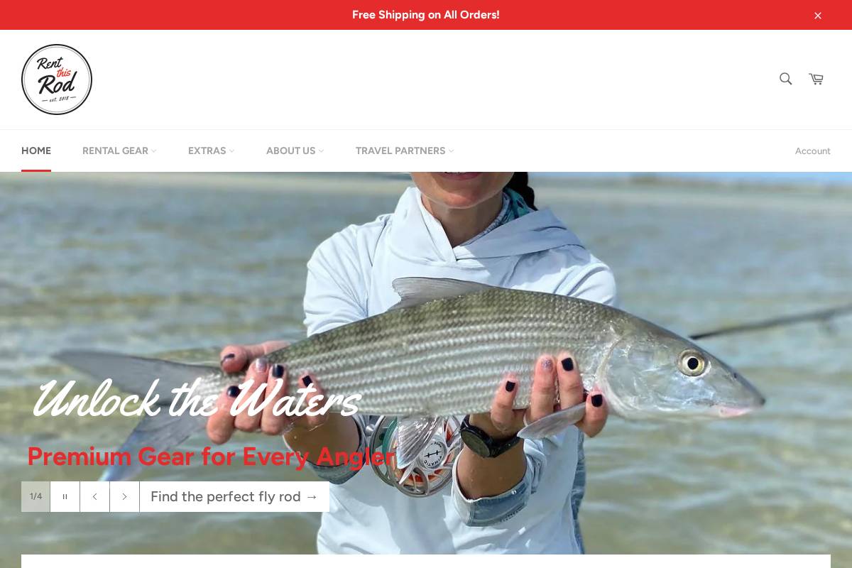 rentthisrod.com homepage screenshot