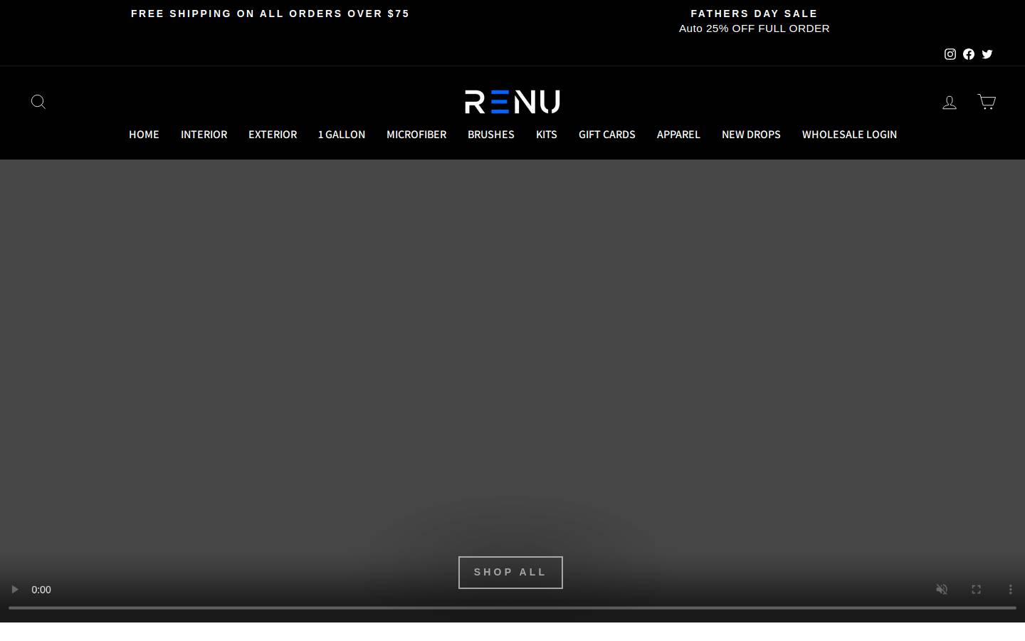 renuusa.com homepage screenshot