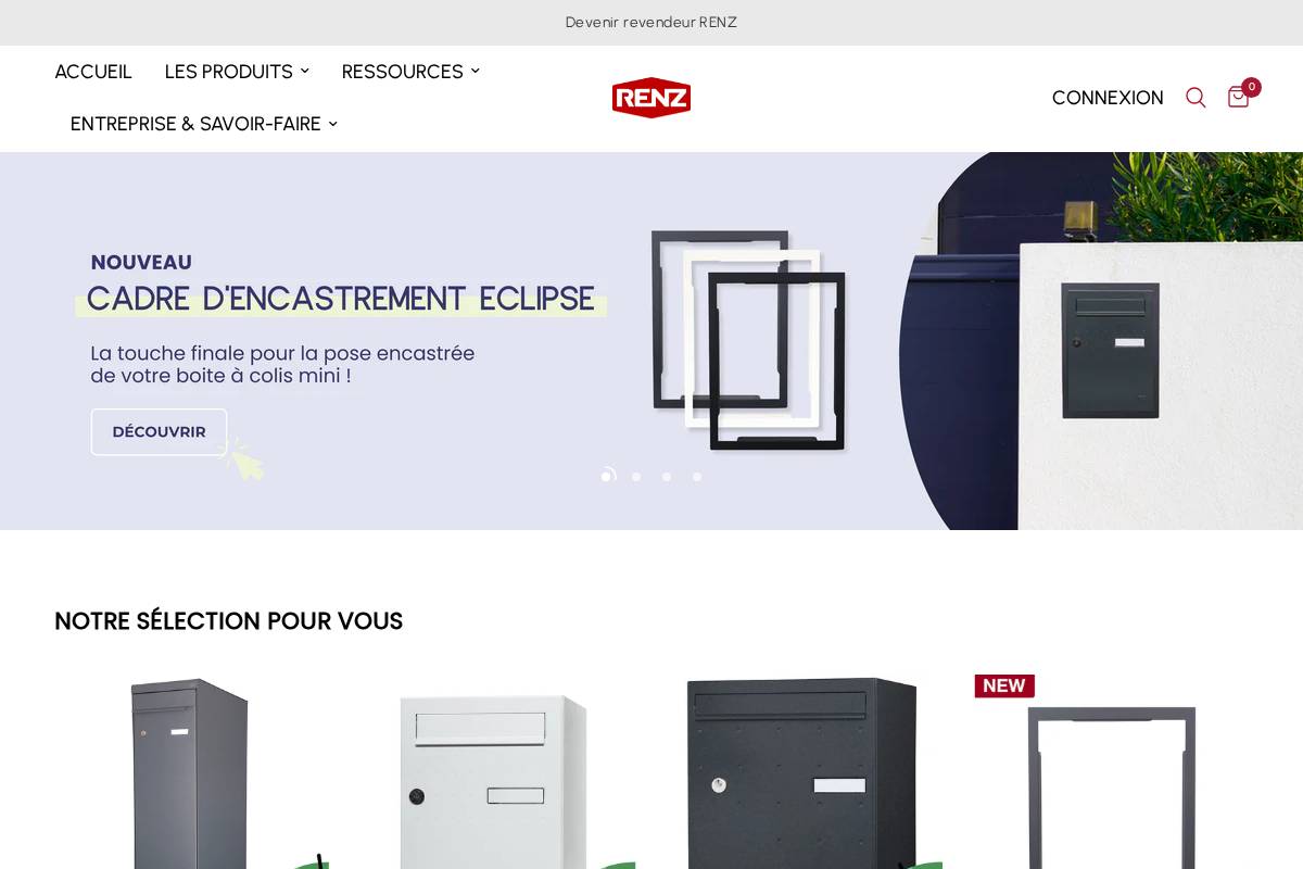 renzshop.fr homepage screenshot